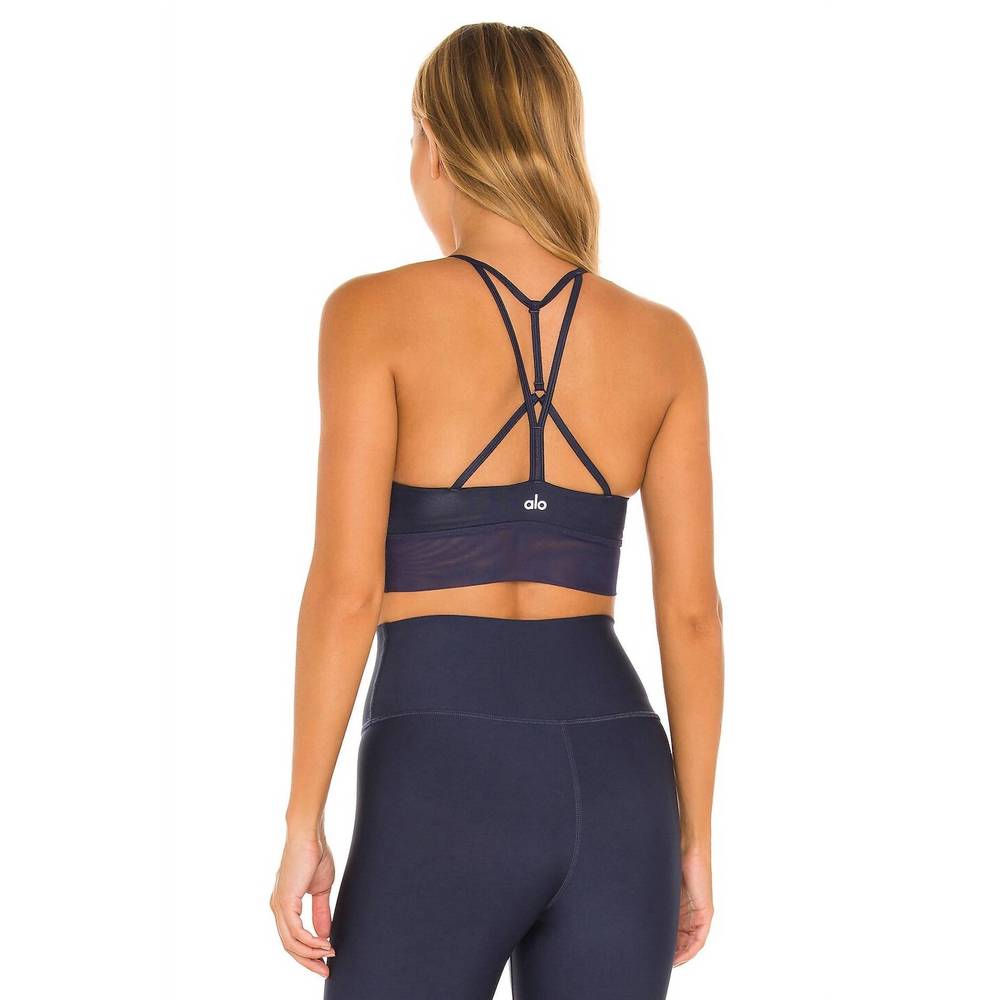 NEW ALO YOGA lavish bra in true navy - Picture 3 of 4